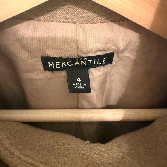 J. Crew Women's Camel Pea Coat - Picture 3 of 4